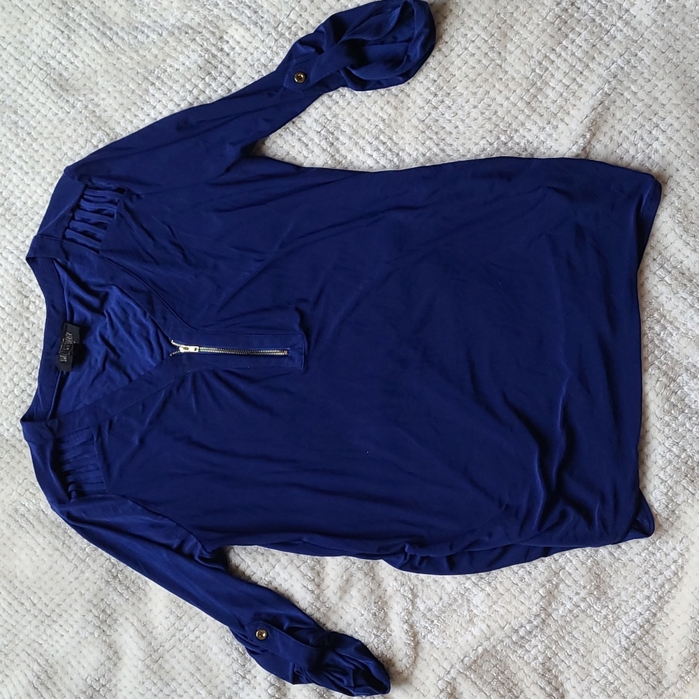 Sweet wanderer blue maternity blouse L
